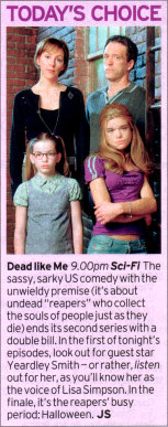 Dead Like Me promo