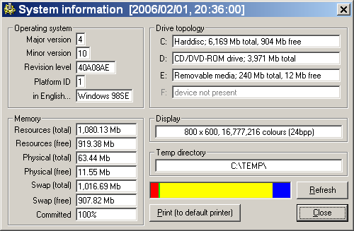 OSinfo in action...