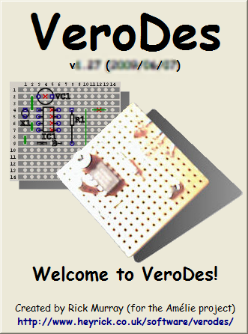 VeroDes splash screen, scaled to 75%
